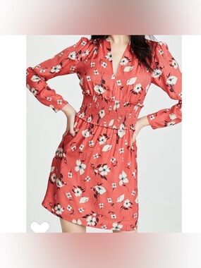 Rebecca Taylor Daniella Red Floral Dress